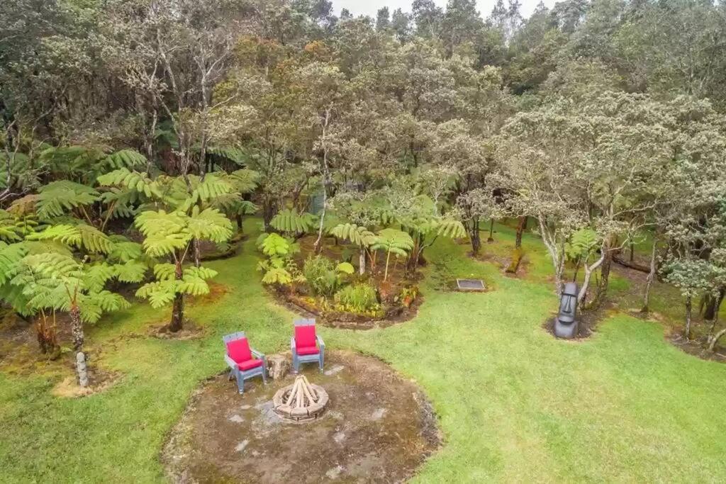 Hau'Oli Place Tiki Cottage In Volcano Dış mekan fotoğraf