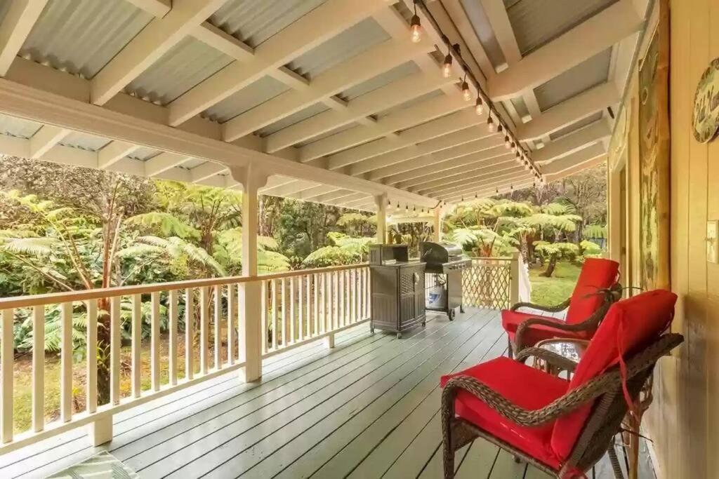 Hau'Oli Place Tiki Cottage In Volcano Dış mekan fotoğraf